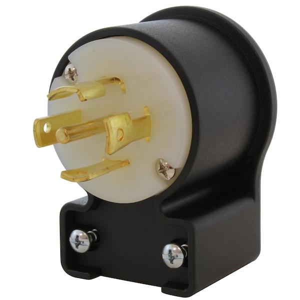 Locking Plug, L22-30P, 30 A, 277/480V AC, Three Phase, Black